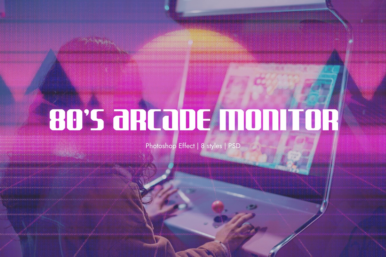 80's Arcade Monitor Effect