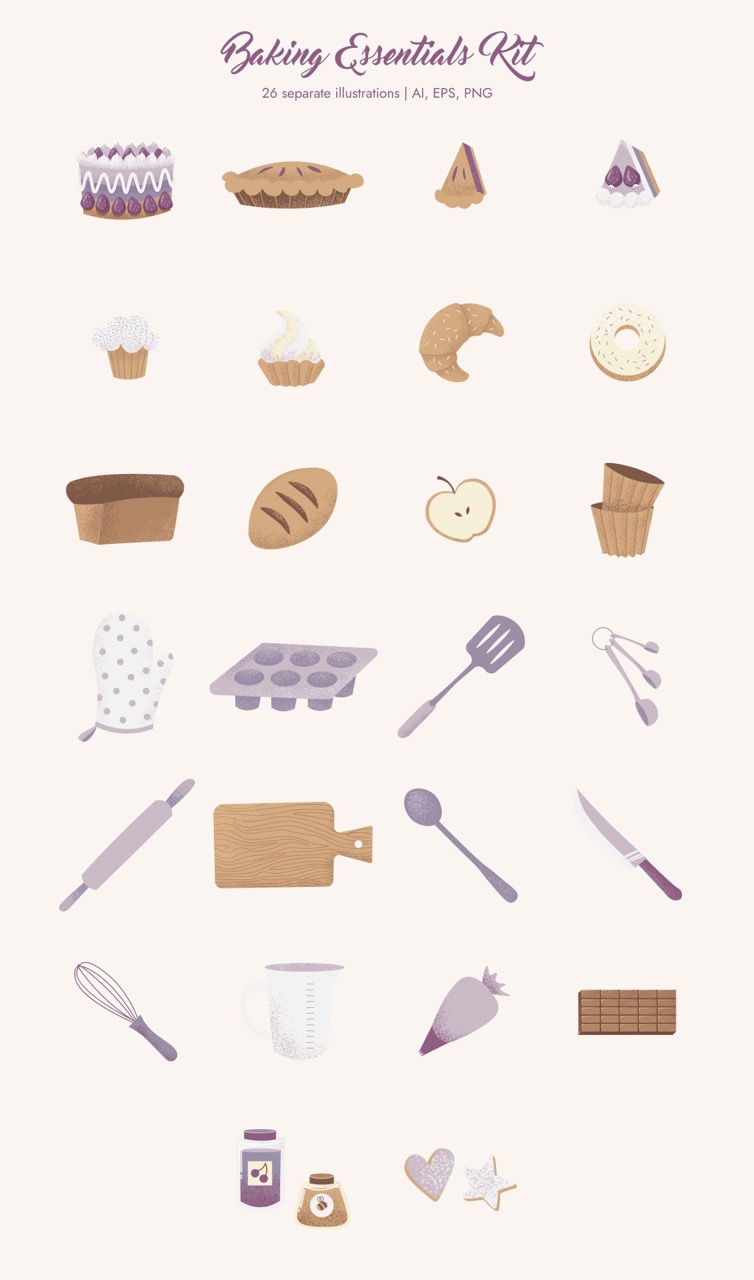 Baking Illustrations & patterns