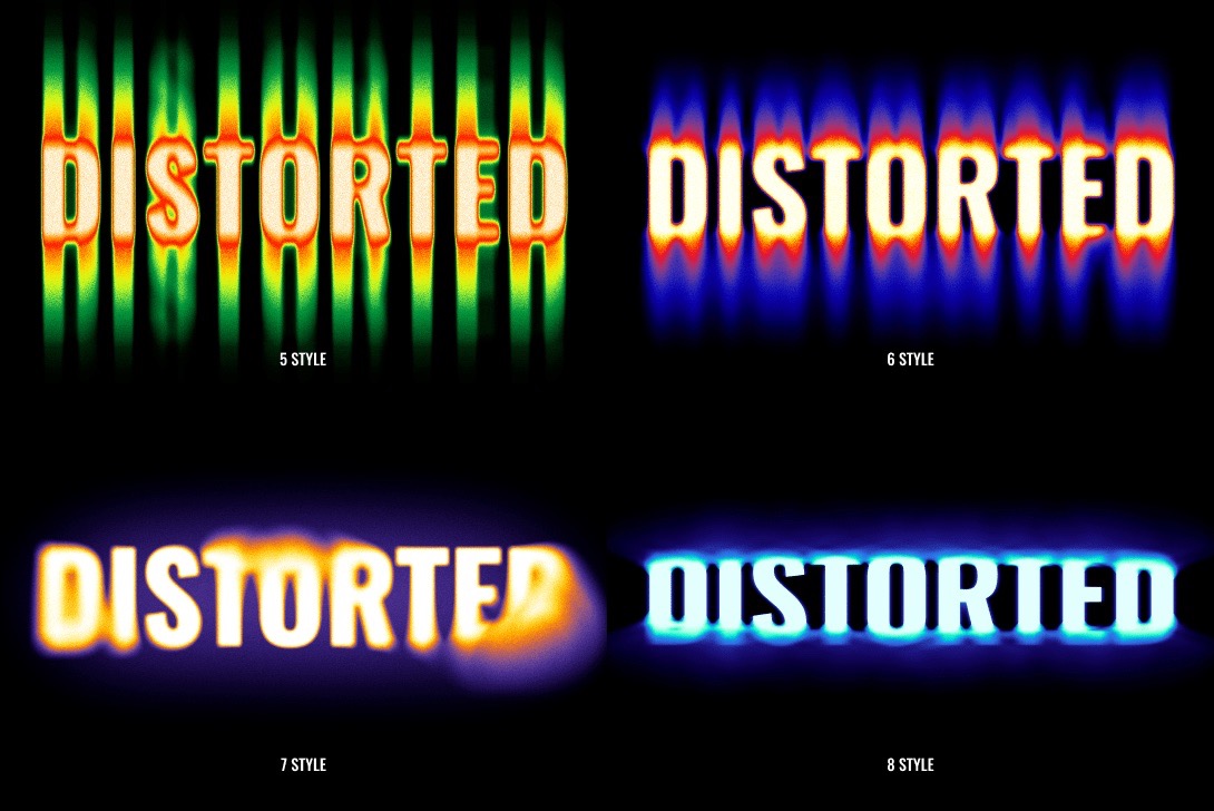 Faded & Distorted Text Effect