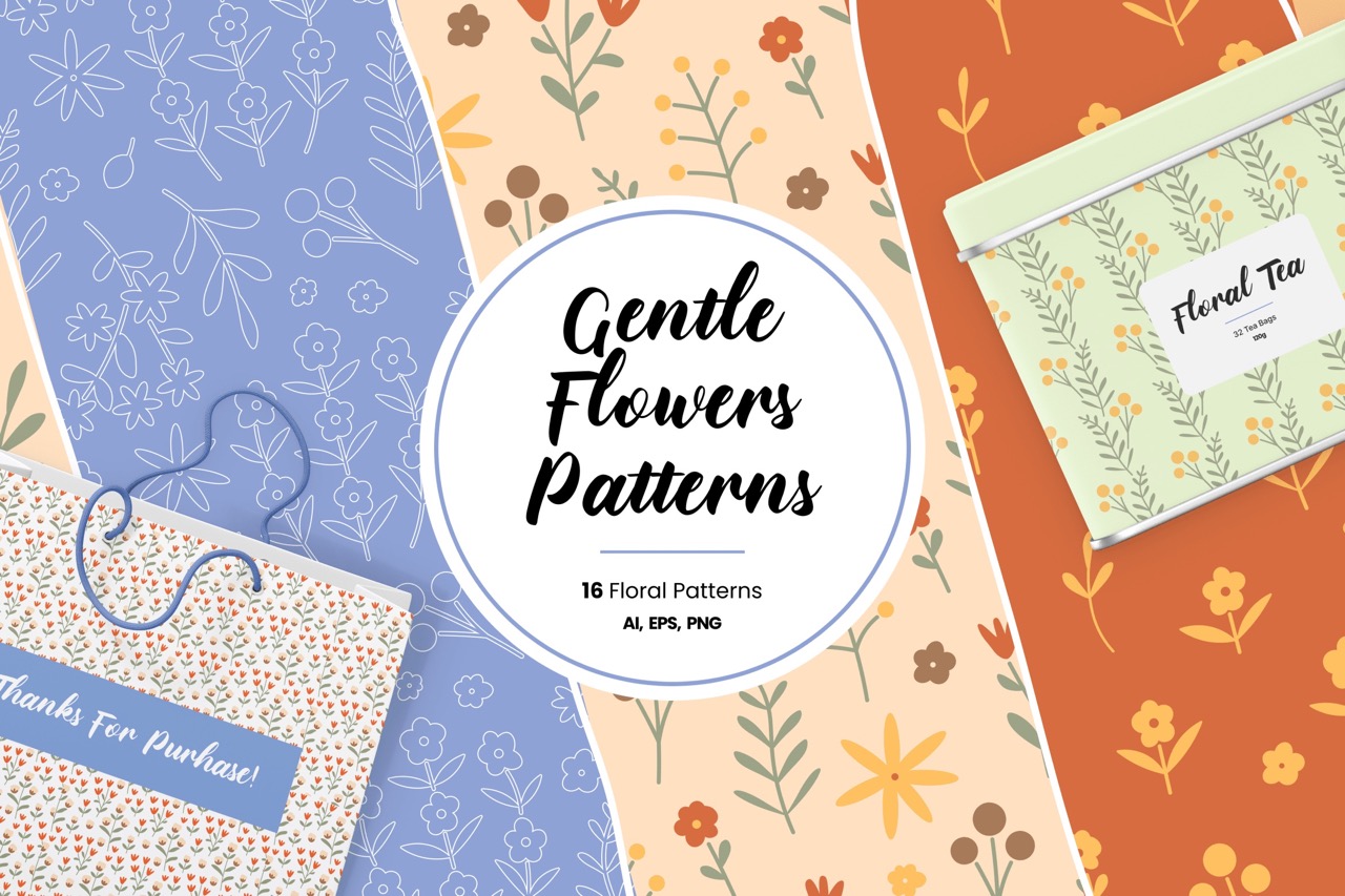 Gentle Flowers Patterns