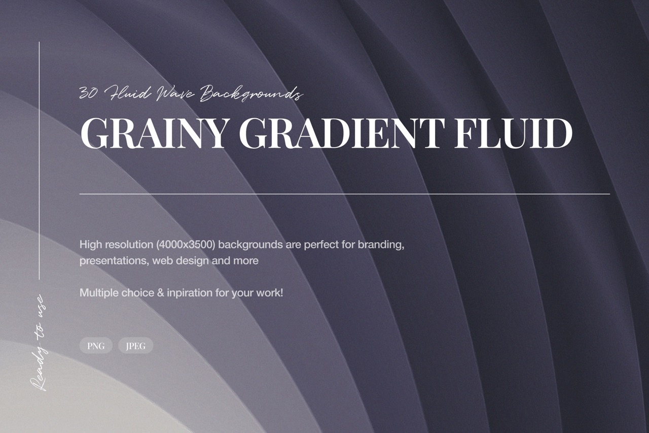 Grainy Gradient Fluid Backgrounds