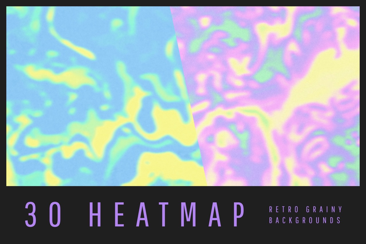 Heatmap Retro Grainy Backgrounds