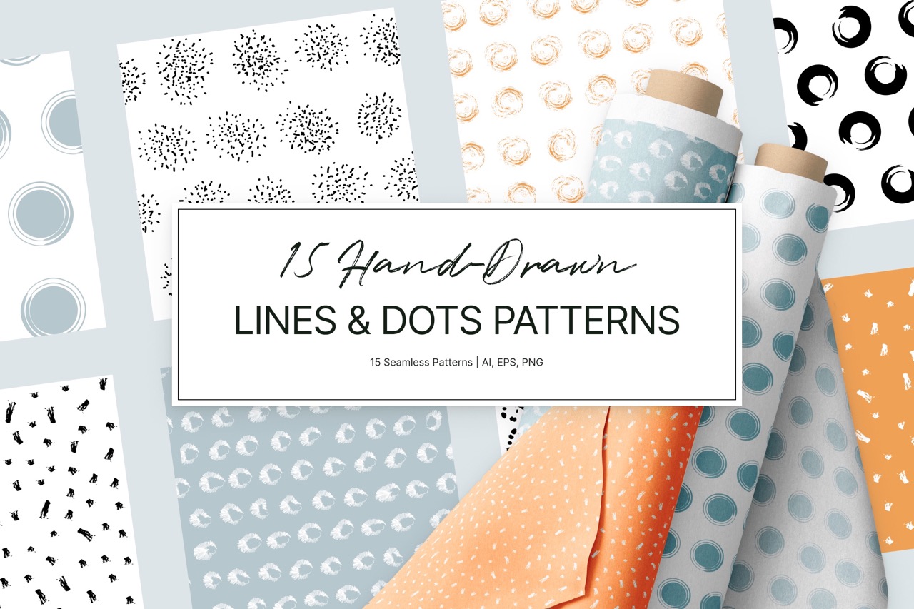 Hand-Drawn Lines & Dots