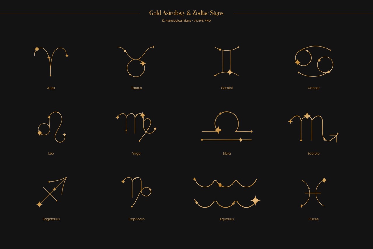 Gold Astrology & Zodiac Signs
