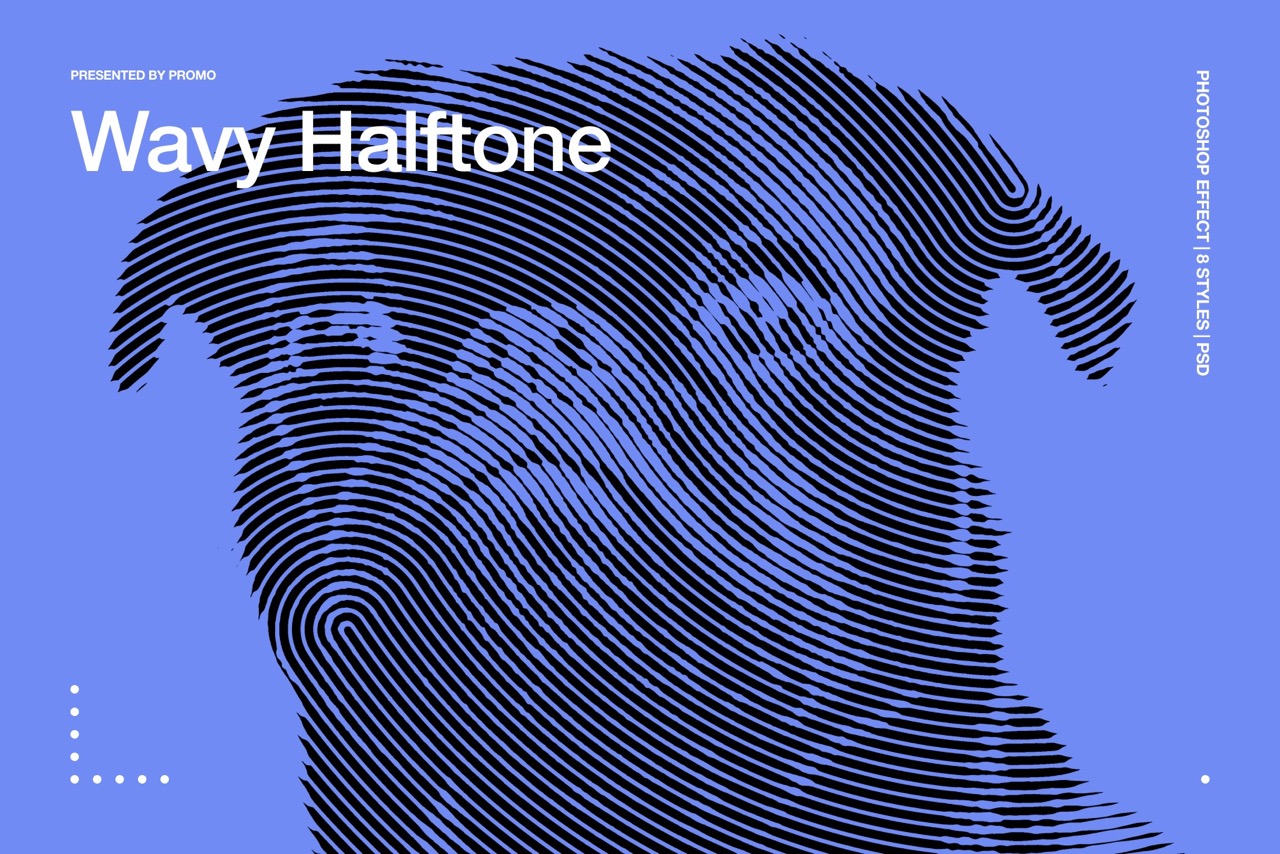 Wavy Halftone Effect