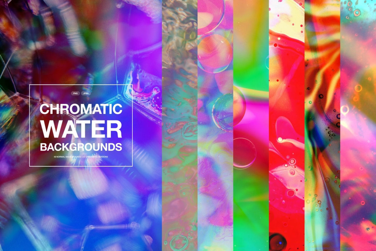 Chromatic Water Backgrounds